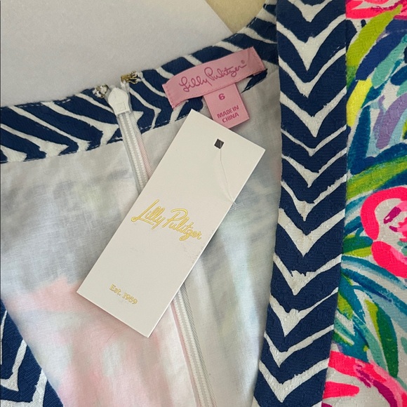 Lilly Pulitzer Flamingo Mini Dress. New - Picture 6 of 9